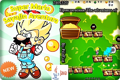 Super Mario: Sayajin Aventura / Супер Марио: Приключения Саяджина-скачать бесплатно и без регистрации для смартфона, тачфона, телефона
